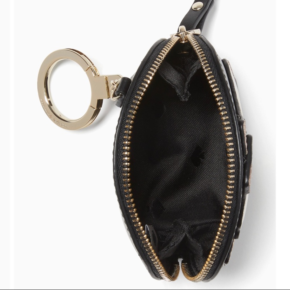 LIMITED EDITION🔥Authentic Kate Spade leather iceskater coin/Keychain zip wallet - Picture 4 of 8